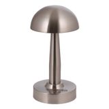 Avonni ML-64004-N Nikel Kaplama Masa Lambası LED Metal Pleksi H: 25 cm, Ø: 12 cm