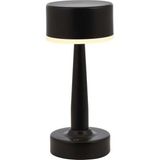 Avonni ML-64005-BSY Siyah Boya Masa Lambası LED Metal Pleksi H: 25 cm, Ø: 11 cm