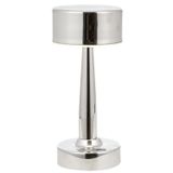 Avonni ML-64005-K Krom Kaplama Masa Lambası LED Metal Pleksi H: 25 cm, Ø: 11 cm