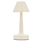 Avonni ML-64006-BBY Beyaz Boya Masa Lambası LED Metal Pleksi H: 25 cm, Ø: 11 cm
