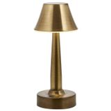 Avonni ML-64006-E Eskitme Kaplama Masa Lambası LED Metal Pleksi H: 25 cm, Ø: 11 cm