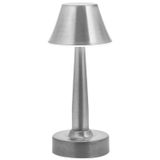 Avonni ML-64006-N Nikel Kaplama Masa Lambası LED Metal Pleksi H: 25 cm, Ø: 11 cm