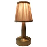 Avonni ML-64008-E Eskitme Kaplama Masa Lambası LED Metal Pleksi H: 25 cm, Ø: 13 cm