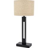 Avonni ML-9108-1BSY Siyah Boya Masa Lambası E27 Metal H: 60 cm, Ø: 35 cm