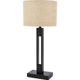 Avonni ML-9108-1BSY Siyah Kaplama E27 Metal 35 cm Masa Lambası