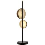 Avonni ML-9113-2BSY Siyah Boya Masa Lambası LED Metal Pleksi H: 60 cm, Ø: 15 cm