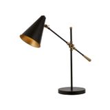 Avonni ML-9114-1BSY Siyah Boya Masa Lambası E14 Metal H: 60 cm, WxD: 64x20 cm