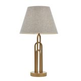 Avonni ML-9134-1EB Eskitme Boya Masa Lambası E27 Metal Kumaş H: 65 cm, Ø: 33 cm