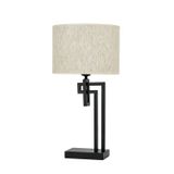 Avonni ML-9137-1BSY Siyah Boya Masa Lambası E27 Metal H: 60 cm, Ø: 32 cm