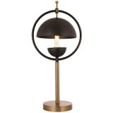 Avonni ML-9139-1BSY Eskitme/Siyah Kaplama/Boya E27 Metal 25 cm Masa Lambası