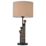 Avonni ML-9140-1BSY Siyah Boya Masa Lambası E27 Metal H: 60 cm, Ø: 35 cm