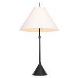 Avonni ML-9155-1BSY Siyah Kaplama E27 Metal 35 cm Masa Lambası