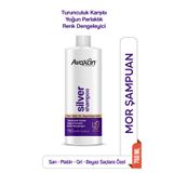 AVOXCIN Silver Shampoo - Gri Beyaz Sarı Platin Saçlara Özel Mor Şampuan 750 ml