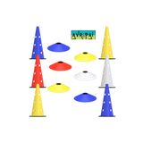 AVROPAİ Delikli Antrenman Seti Eğitim Seti Idman Seti Spor Seti 42 Cm Huni Ve Çanak Seti 12'li