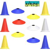 Avropai Futbol Antrenman Seti Huni ve Çanak Seti Antrenman Set Eğitim Seti 17 cm Huni ve Çanak Set 6'lı - Renkli
