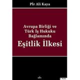 Avrupa Birliği ve Türk İş Hukuku Bağlamında Eşitlik İlkesi / Dora Basım Yayın / 9786054118120