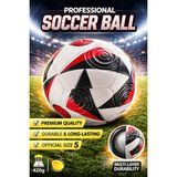Avrupa Futbol Şampiyonası Maç Topu Kabartmalı Yüzey Halı Saha Çim Topu(Beton Zemine Uygun)+Pompa - Kırmızı