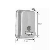 Avrupa Metal Paslanmaz Sıvı Sabunluk Dikey 500ml Mat