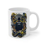 Avukat Meslek Taraftar Temalı Avukat Kupa Bardak | Taraftar Meslek Temalı Kupa Bardak | Hediye Mug (Fenerbahçe Temal, Beyaz)
