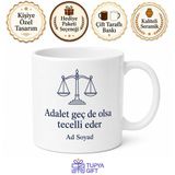 Avukata Hediyelik Ofis Kupası Özel Tasarım Porselen Bardak Hediye