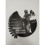 Avukat,adalet,hukuk Bürosu,adliye Için Duvar Saati Kişiye Özel Isim ve Bilgi Yazılı Gönderilecektir. - Beyaz - Siyah - 40 cm