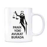 Avukatlara Özel Kupa Panik Yok Avukat Burada Adalet Heykeli