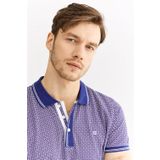 Avva A01Y1015 Haki Polo Yaka Baskılı Erkek T-Shirt