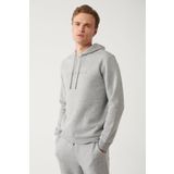 Avva A32Y1240 Gri Erkek Kapüşonlu Sweatshirt
