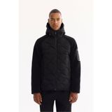 Avva A52Y6077 Siyah Kapüşonlu Peluş Regular Fit Erkek Mont