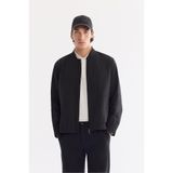 Avva A61Y6059 Erkek Siyah Bomber Yaka Su İtici Rüzgar Geçirmez Hafif Mevsimlik Comfort Fit Mont