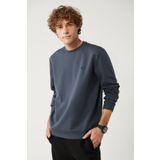 Avva B001100 Antrasit Kumaş Özellikli Erkek Sweatshirt