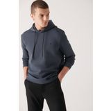 Avva B001101 Antrasit Kumaş Özellikli Erkek Sweatshirt