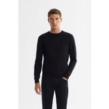Avva B005132 Siyah Regular Fit Viskon Bisiklet Yaka Erkek Triko Kazak