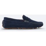 Avva B008001 Erkek Lacivert Süet Hafif Loafer Ayakkabı