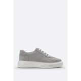 Avva B008002 Erkek Gri Süet Esnek Taban Hafif Casual Ayakkabı