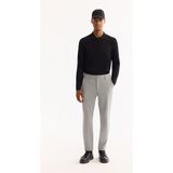 AVVA Erkek Açık Gri Yanı Lastikli Kolay Ütülenen Slim Fit Pantolon A52Y3040 - 36