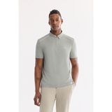 AVVA Erkek Açık Yeşil Fermuarlı Polo Yaka Kırışmaz Hızlı Kuruyan Teknik Kumaş Regular Fit T-Shirt A61Y1106 - Yeşil - Açık Yeşil - XS