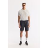 Avva Erkek Antrasit Beli Lastikli Gofreli Bi-Stretch Relaxed Fit Şort A51Y3652