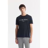 Avva Erkek Antrasit Bisiklet Yaka Baskılı Soft Touch Regular Fit T-Shirt A51Y1138 - XS