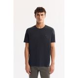Avva Erkek Antrasit Bisiklet Yaka Bi-Stretch Soft Touch Basic Regular Fit T-Shirt B001031 - M