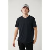 Avva Erkek Antrasit Bisiklet Yaka Bi-Stretch Soft Touch Basic Regular Fit T-Shirt B001031 - XS