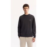 Avva Erkek Antrasit Bisiklet Yaka Pamuklu Bi-Stretch Basic Regular Fit Sweatshirt A52Y1328 - 2XL