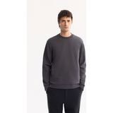 AVVA Erkek Antrasit Bisiklet Yaka Pamuklu Bi-Stretch Regular Fit Sweatshirt A52Y1271 - XS