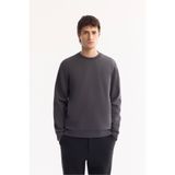Avva Erkek Antrasit Bisiklet Yaka Pamuklu Bi-Stretch Regular Fit Sweatshirt A52Y1271
