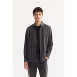 Avva Erkek Antrasit Düğmeli Yaka %100 Pamuk Oxford Soft Touch Regular Fit Gömlek A52Y2048 - 2XL