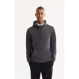AVVA Erkek Antrasit Kapüşonlu Pamuklu Bi-Stretch Regular Fit Sweatshirt A52Y1201 - XL
