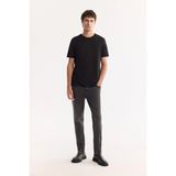 Avva Erkek Antrasit Klasik Bel Pamuklu Eskitme Yıkamalı Madrid Comfort Slim Fit Jean Pantolon A52Y3503 - 33