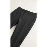 Avva Erkek Antrasit Viskon Karışımlı Kolay Ütülenen Çizgili Slim Fit Pantolon A52Y3006 - 33
