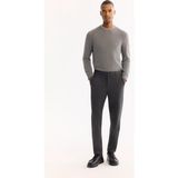 AVVA Erkek Antrasit Yanı Lastikli Viskon Karışımlı Slim Fit Chino Pantolon A52Y3053 - 33