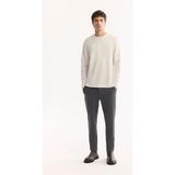 AVVA Erkek Antrasit Yanı Lastikli Viskon Karışımlı Slim Fit Pantolon A52Y3016 - 33